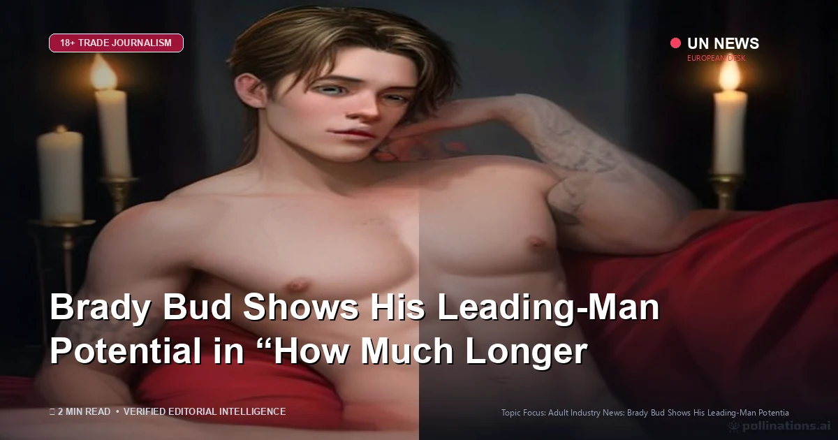 Editorial news illustration representing Brady Bud Shows His Leading-Man Potential in “How Much Longer”