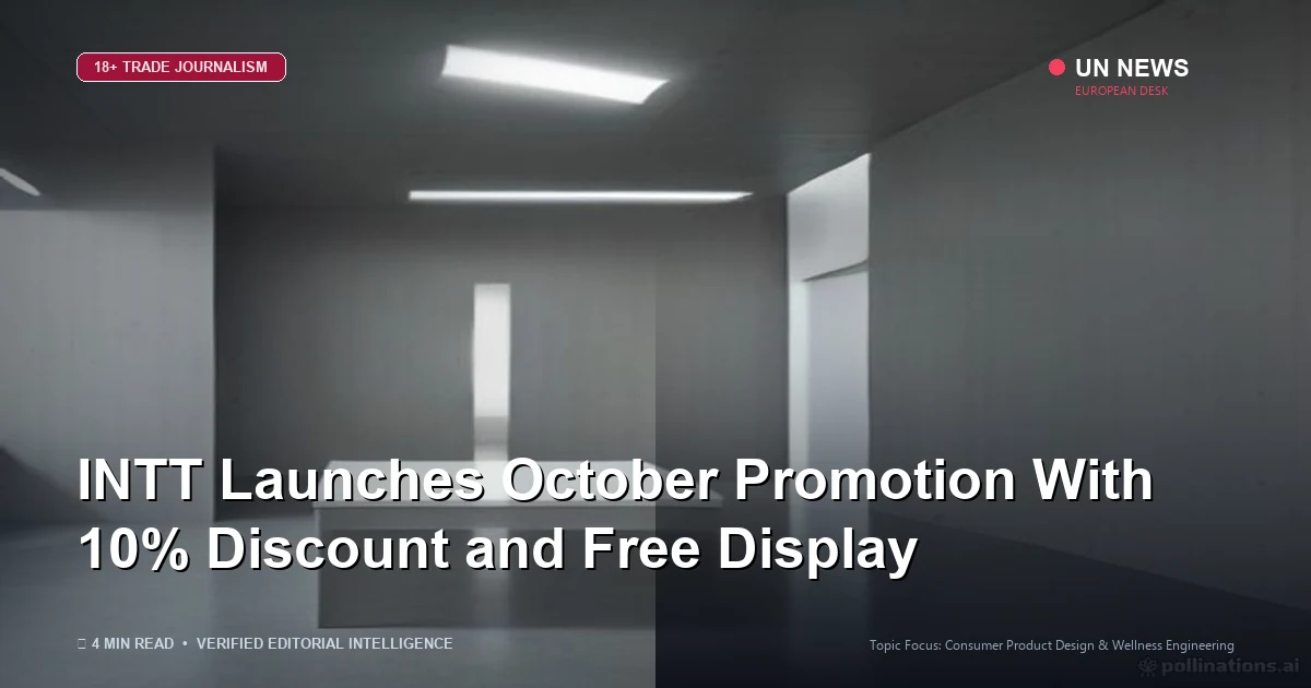 Editorial news illustration representing INTT Launches October Promotion With 10% Discount and Free Display