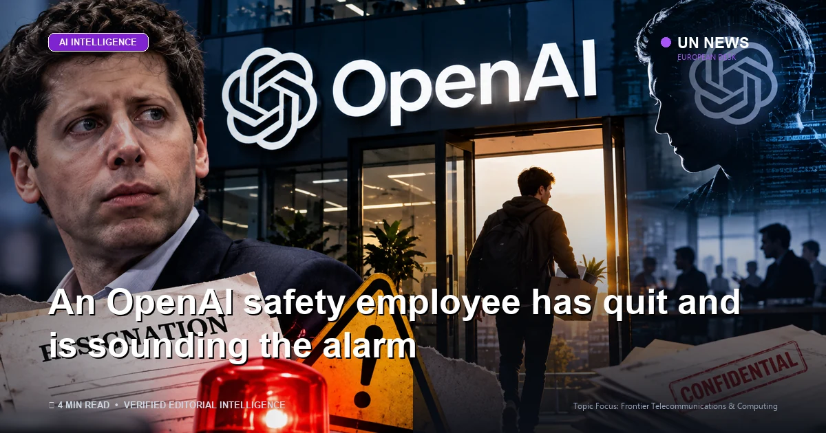Artificial Intelligence editorial coverage: An OpenAI safety employee has quit and is sounding the alarm