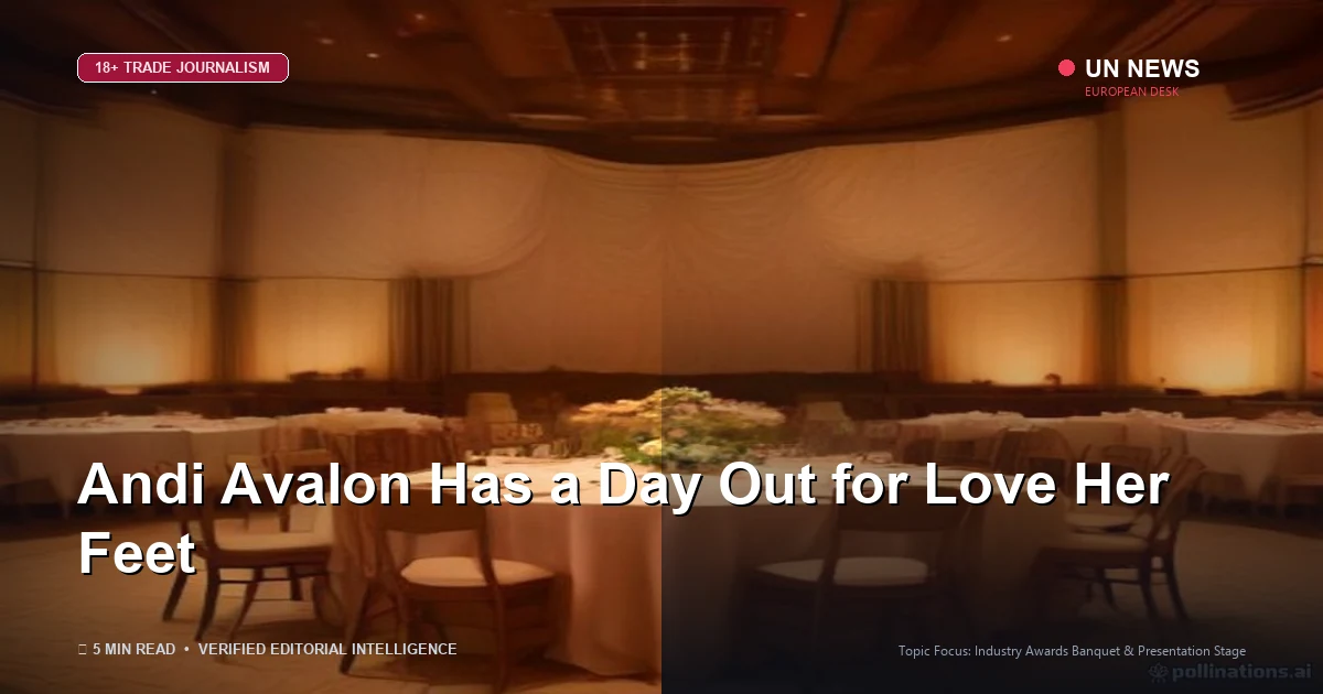 Editorial news illustration representing Andi Avalon Has a Day Out for Love Her Feet