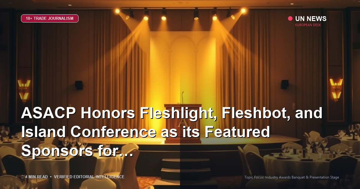 Editorial news illustration representing ASACP Honors Fleshlight, Fleshbot, and Island Conference as its Featured Sponsor