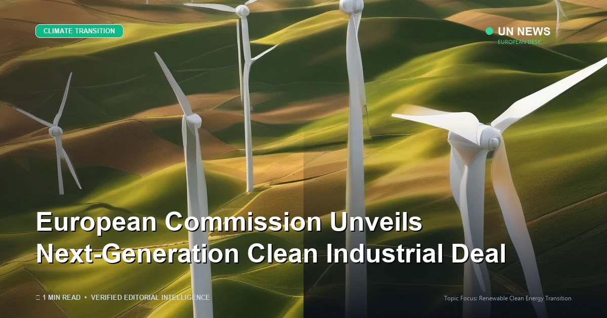 European Commission Unveils Next-Generation Clean Industrial Deal