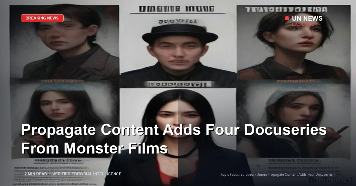 Editorial news illustration representing Propagate Content Adds Four Docuseries From Monster Films