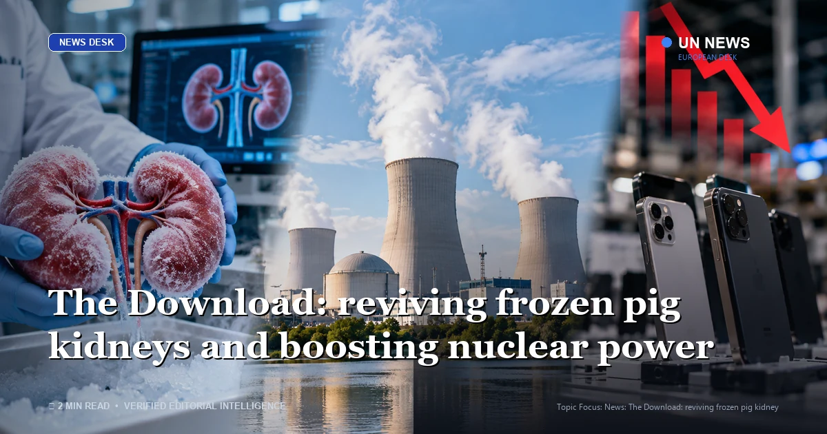 Artificial Intelligence news report: The Download: reviving frozen pig kidneys and boosting nuclear power