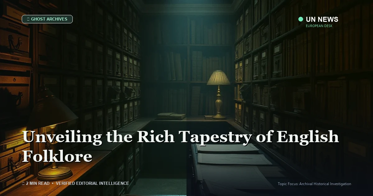 Unveiling the Rich Tapestry of English Folklore
