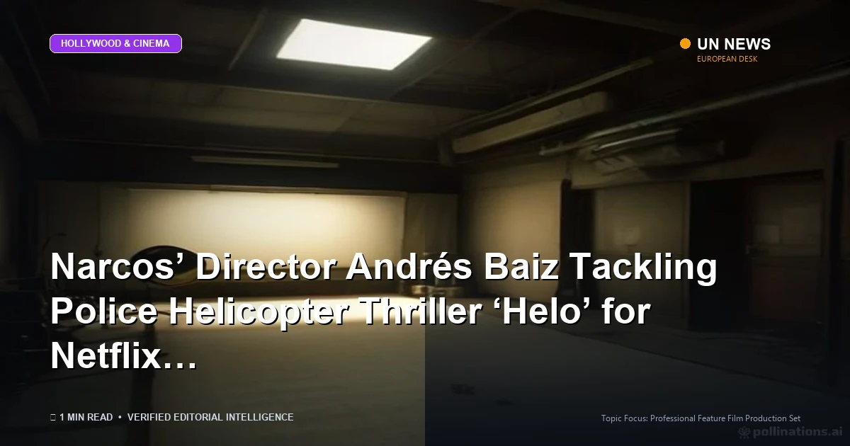 Illustration representing ‘Narcos’ Director Andrés Baiz Tackling Police Helicopter Thriller ‘Helo’ for Net
