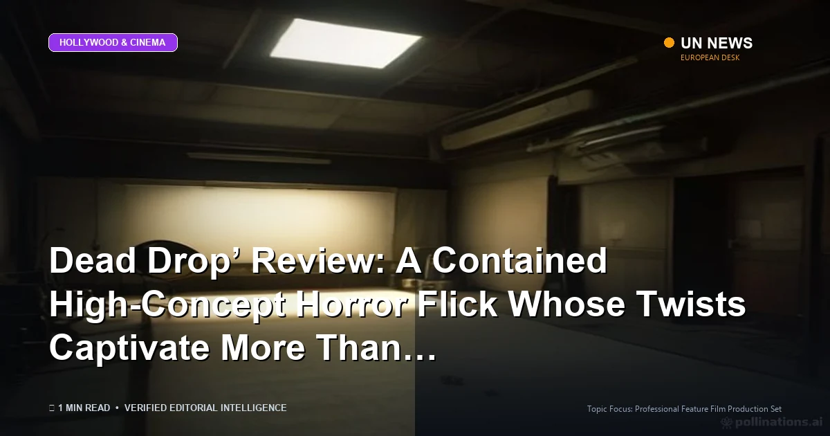 Illustration representing ‘Dead Drop’ Review: A Contained High-Concept Horror Flick Whose Twists Captivate