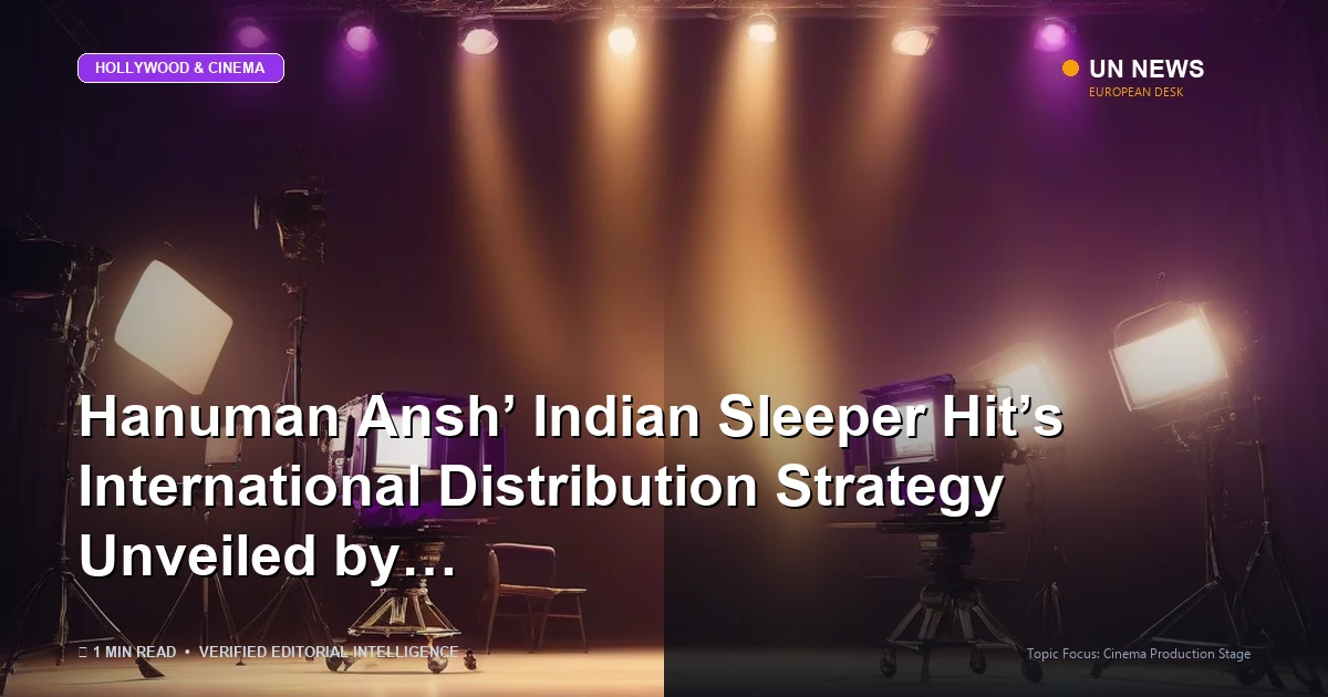 Illustration representing ‘Hanuman Ansh’ Indian Sleeper Hit’s International Distribution Strategy Unveiled