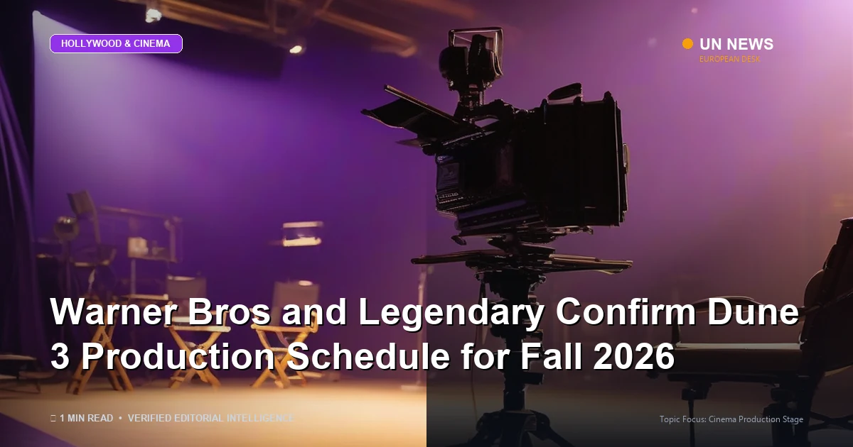 Warner Bros and Legendary Confirm Dune 3 Production Schedule for Fall 2026