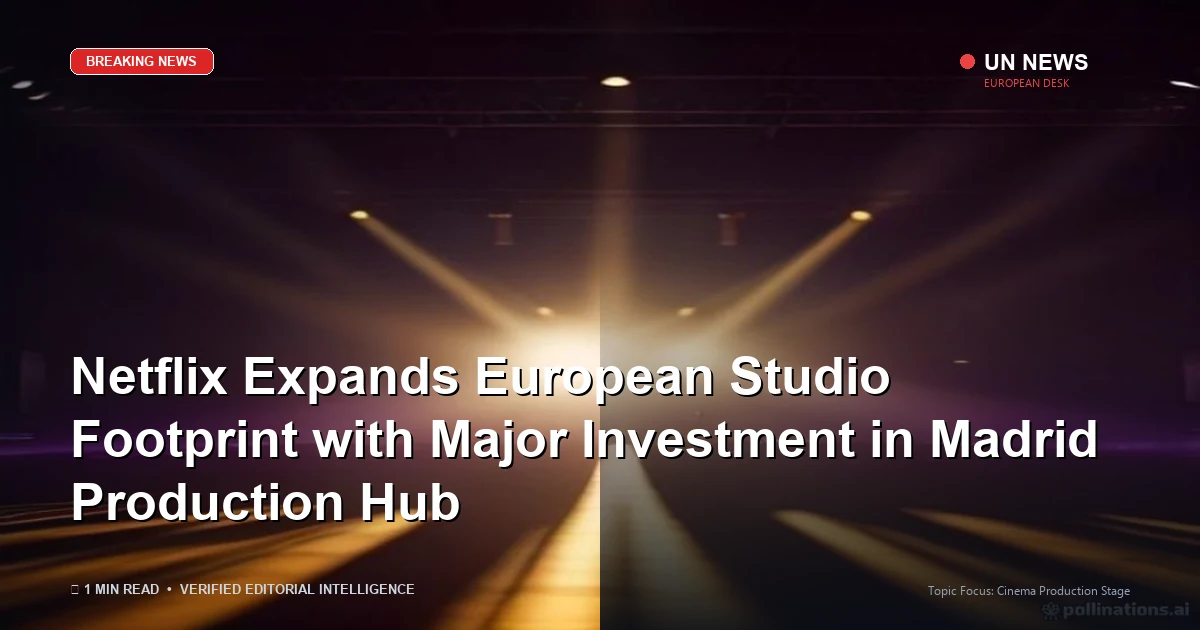 Netflix Expands European Studio Footprint with Major Investment in Madrid Production Hub
