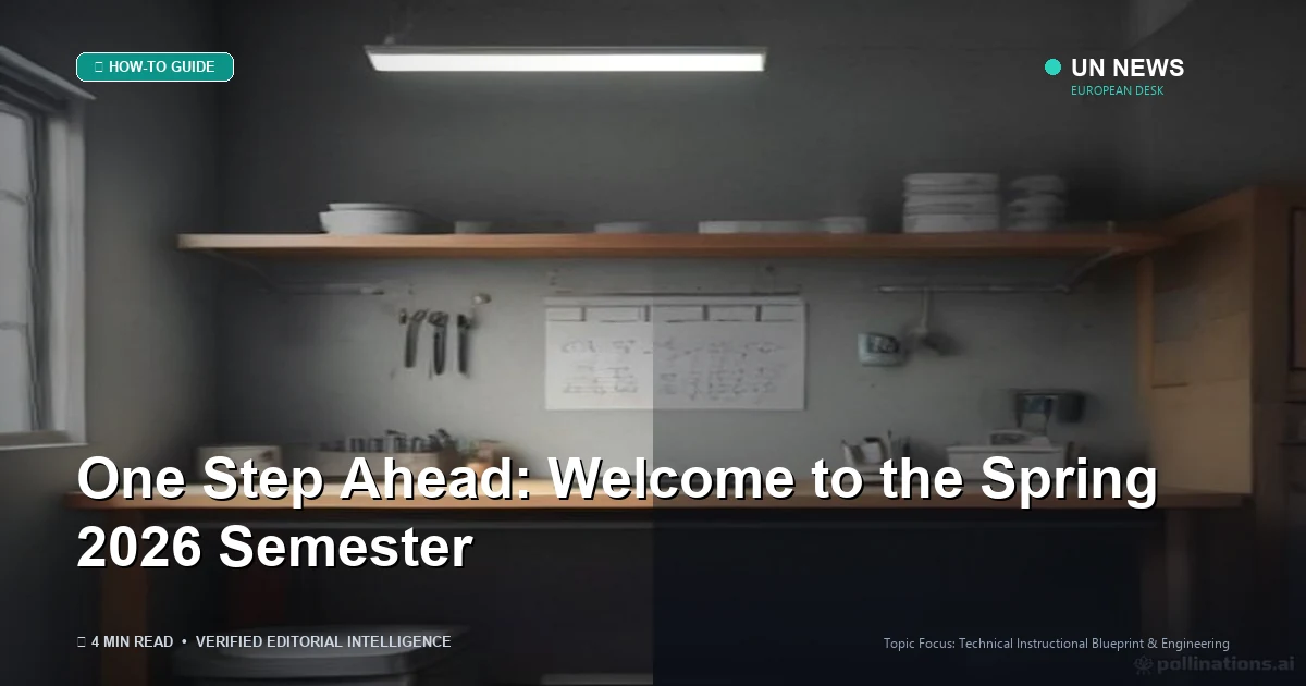 One Step Ahead: Welcome to the Spring 2026 Semester