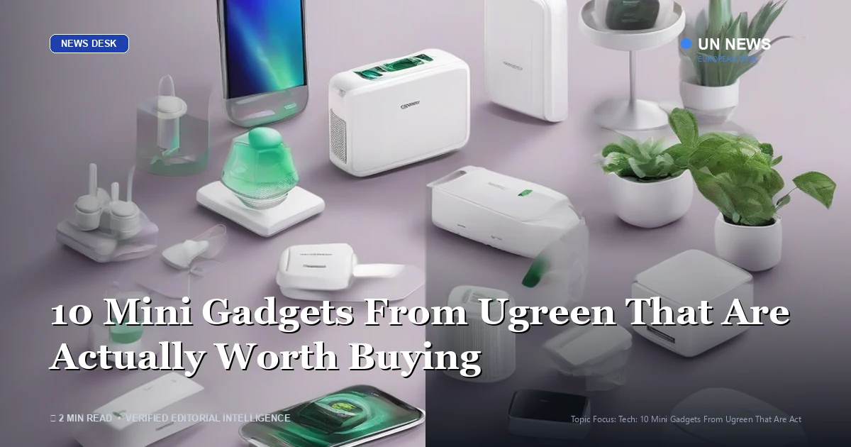 Editorial news illustration representing 10 Mini Gadgets From Ugreen That Are Actually Worth Buying