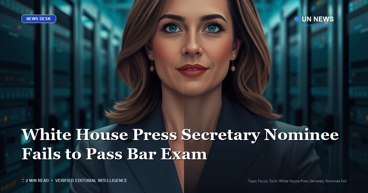 Tech editorial coverage: White House Press Secretary Nominee Fails to Pass Bar Exam