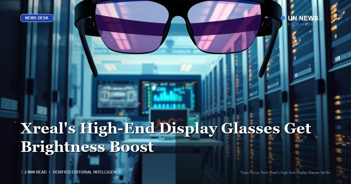 Tech editorial coverage: Xreal's High-End Display Glasses Get Brightness Boost