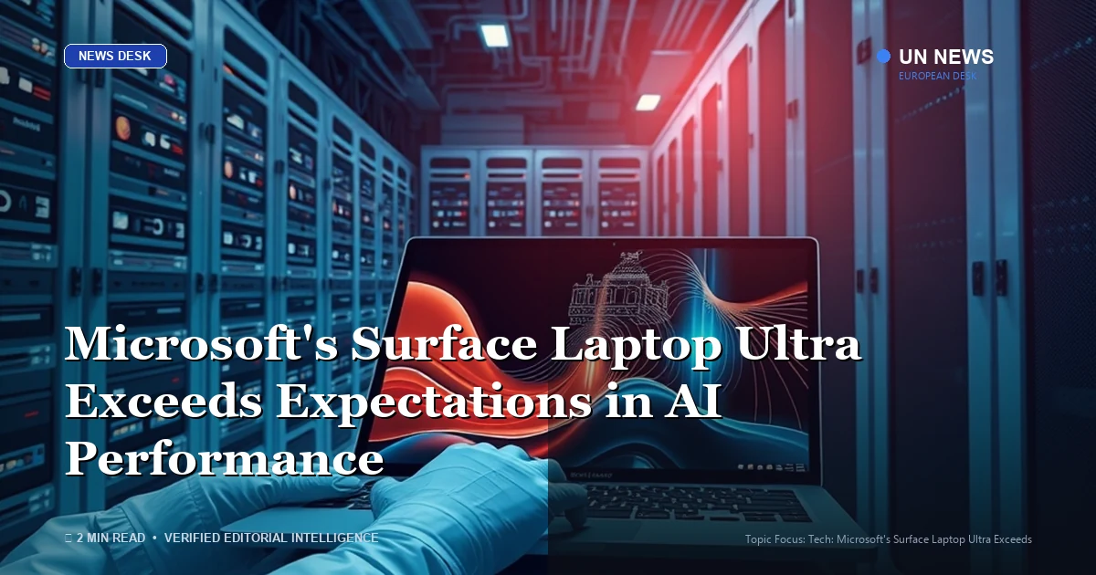 Microsoft's Surface Laptop Ultra Exceeds Expectations in AI Performance