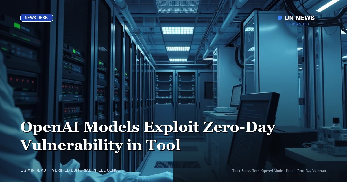 OpenAI Models Exploit Zero-Day Vulnerability in Tool