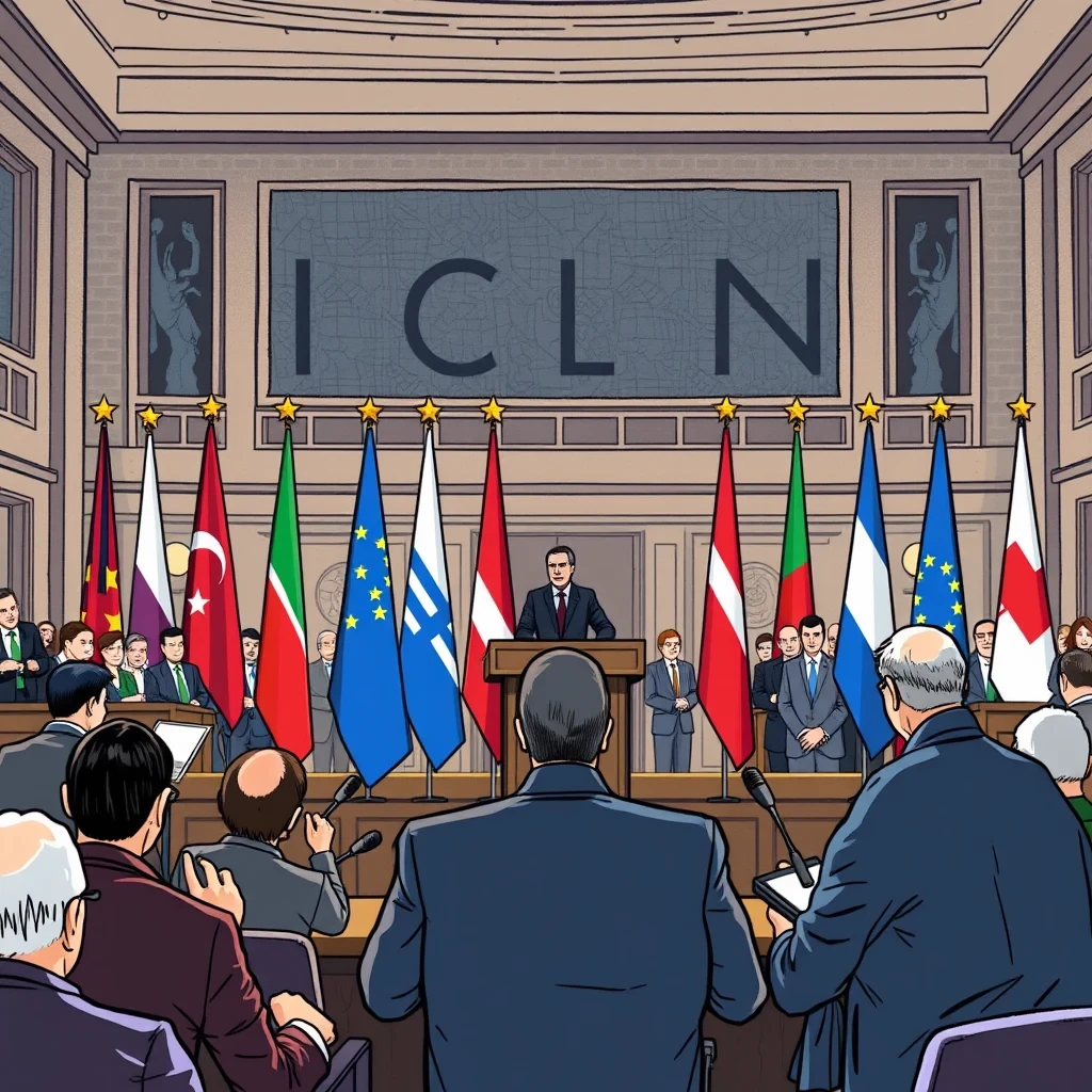 Editorial illustration representing EU ministers mull new ways to curb irregular migration