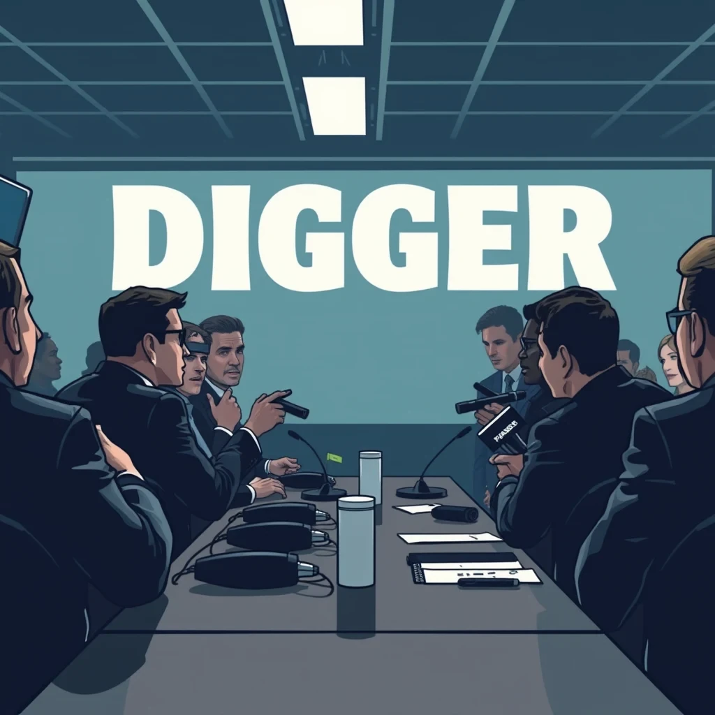 Editorial news illustration representing ‘Digger’: How Its Big Twist Saves the Movie From Being a Complete Disaster (Opin