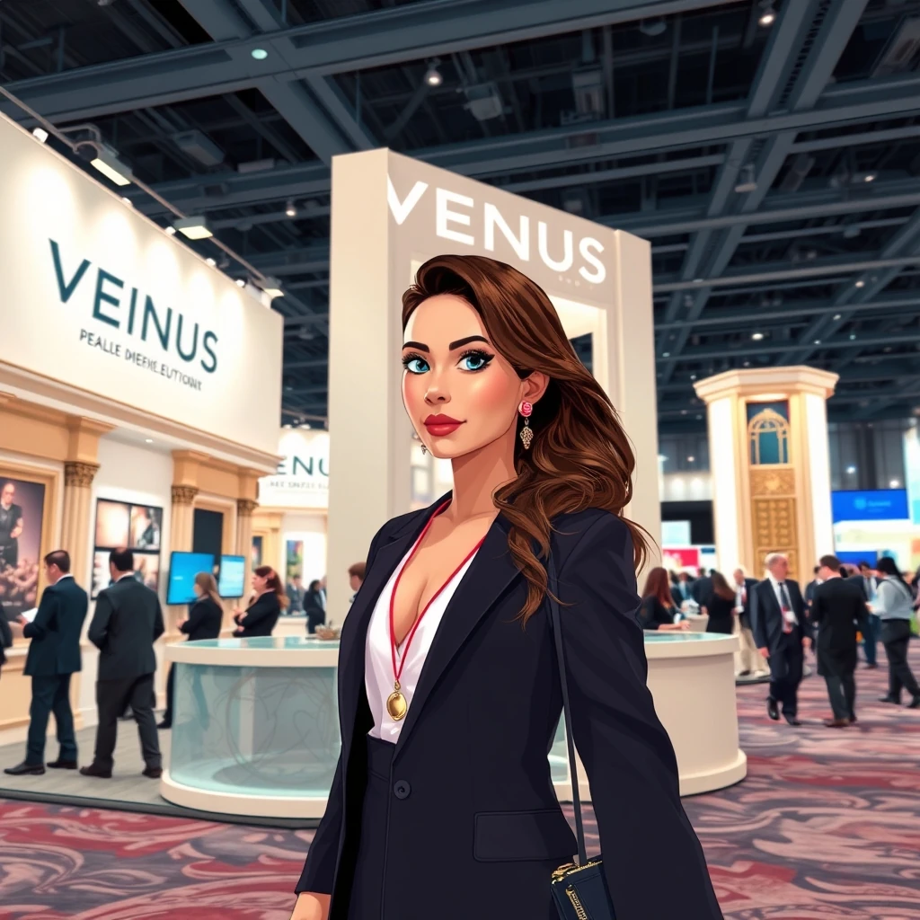 Editorial illustration representing MsSexySaigon to Sign at Venus Berlin