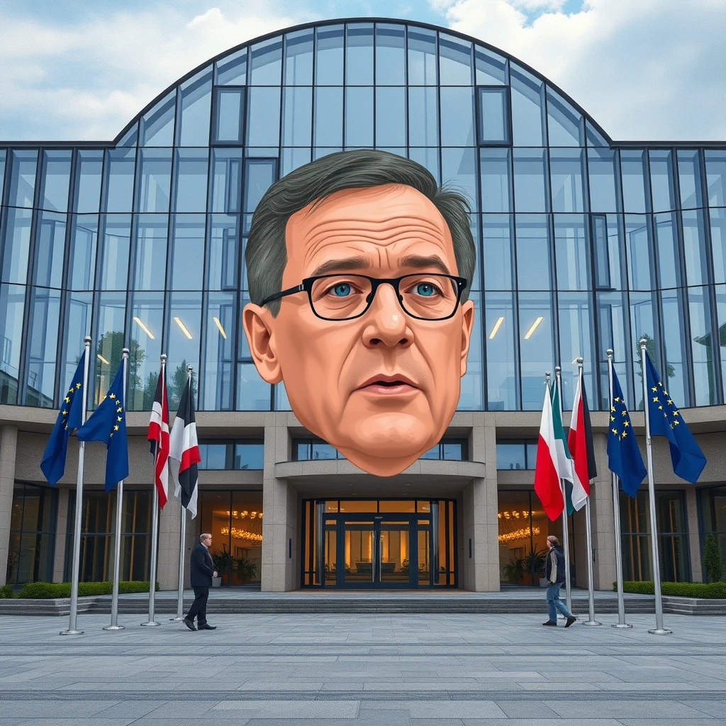 Editorial news illustration representing Poland stabbings driven by online glorification of violence, Tusk says
