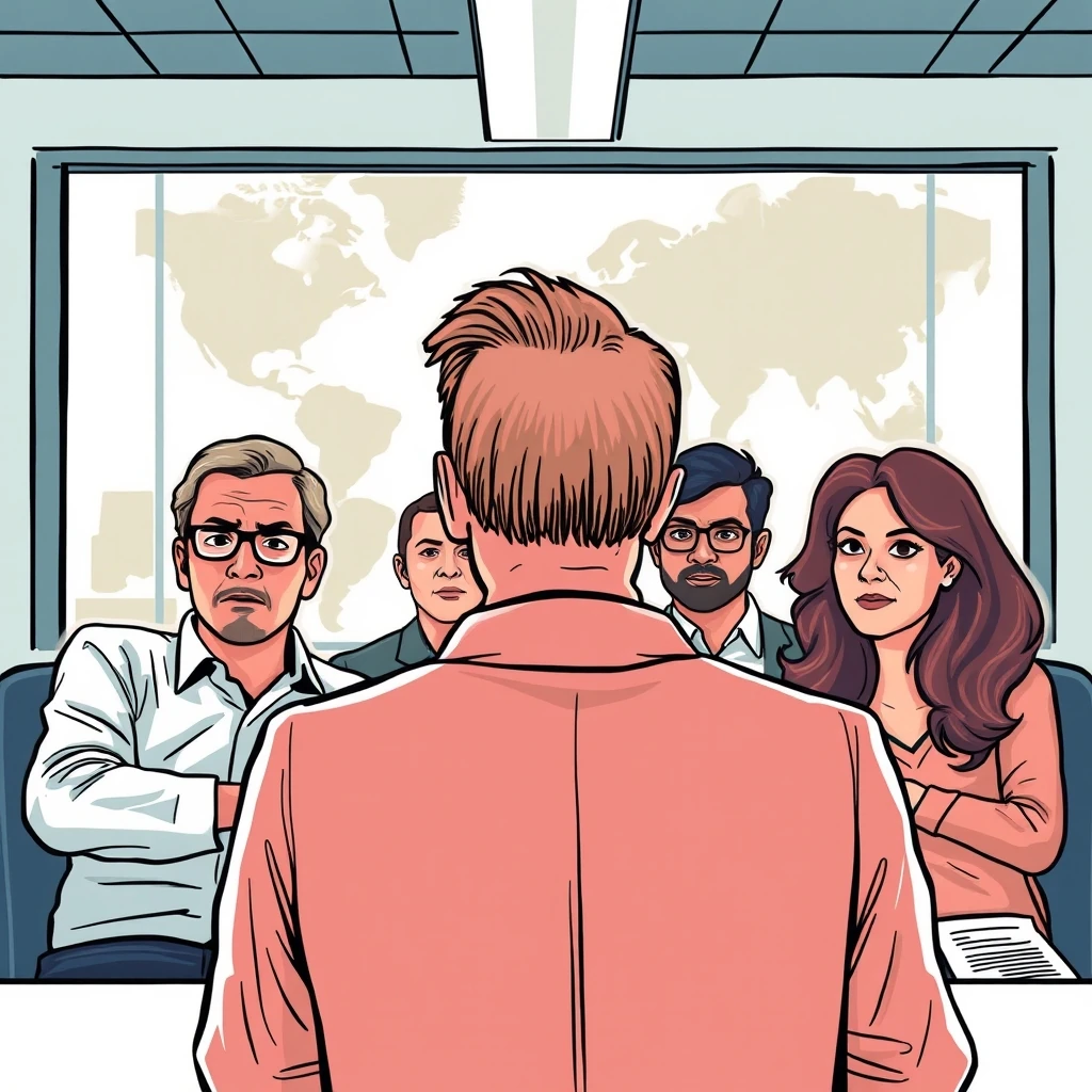 Editorial news illustration representing Who Is In Charge At Skydance International – For Now At Least