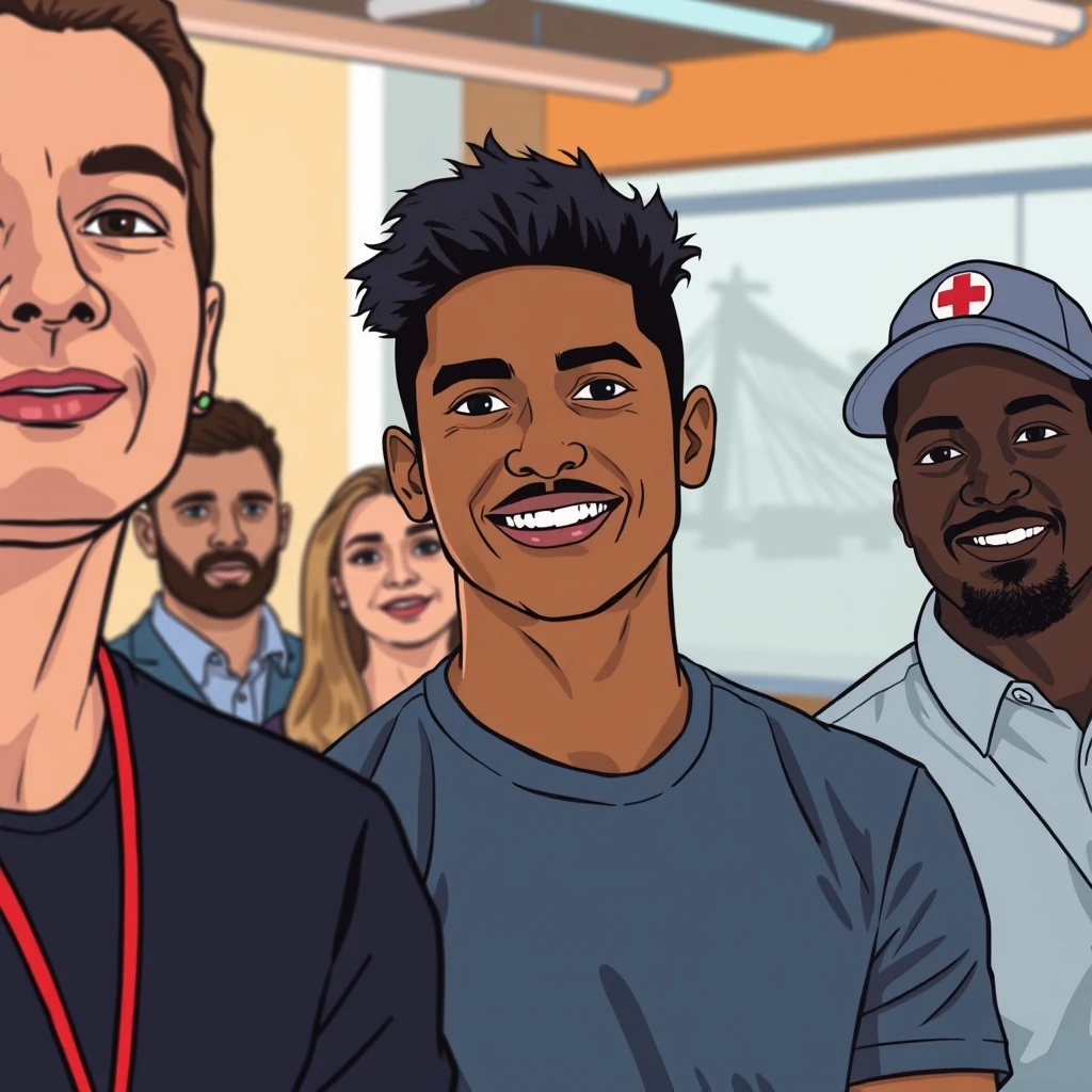Editorial news illustration representing From game days to daily life: The familiar faces teaming up with Google Health