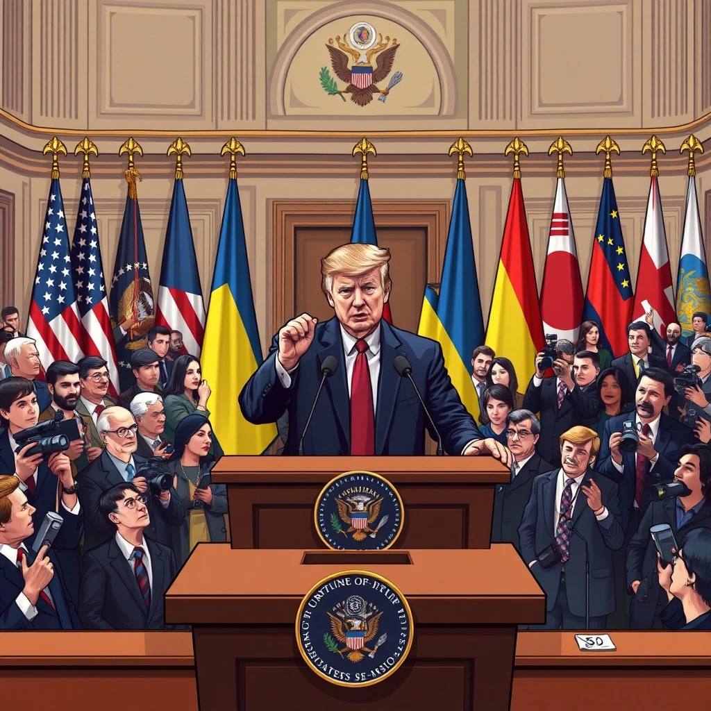 Editorial news illustration representing Why Trump is going for Zelenskyy’s jugular