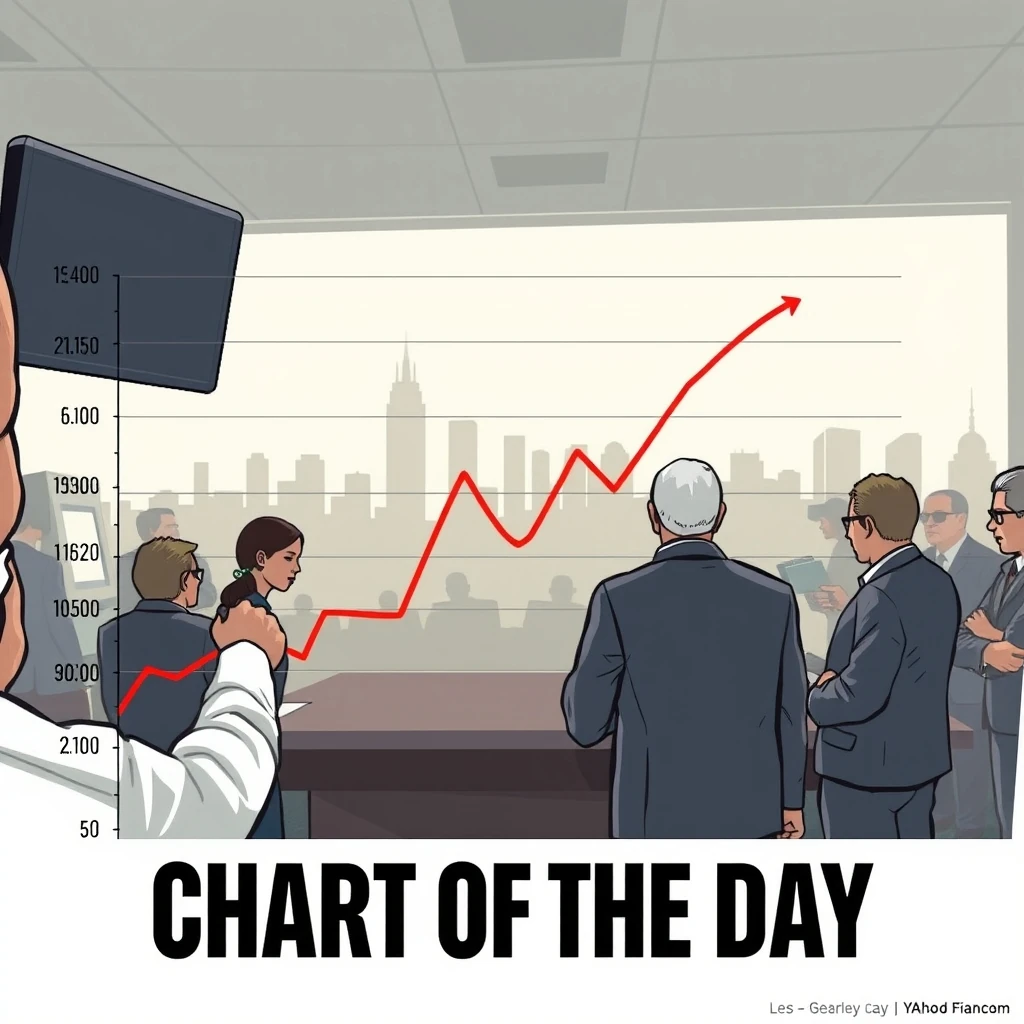 Editorial illustration representing Gas prices on track to break record for most days above $4 a gallon: Chart of the Day