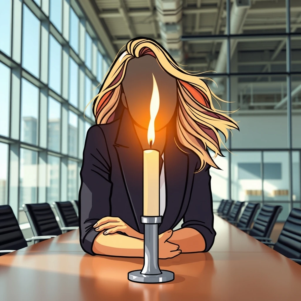 Editorial news illustration representing Candle In The Wind: 5-Year-Old Media Firm Faces New Questions After Hello Sunshi